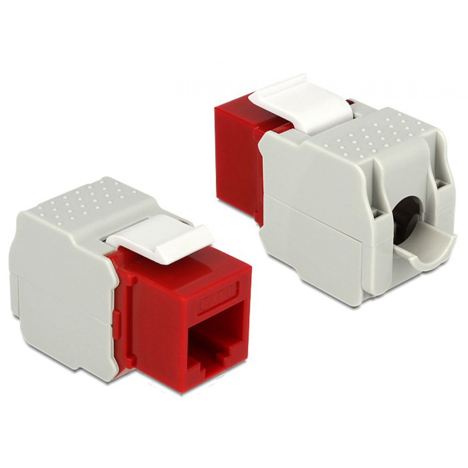 DELOCK Keystone Module RJ45 female, Cat.6 UTP, κόκκινο DELOCK Keystone Module RJ45 female, Cat.6 UTP, κόκκινο