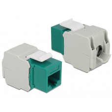 DELOCK Keystone Module RJ45 female, Cat.6 UTP, πράσινο