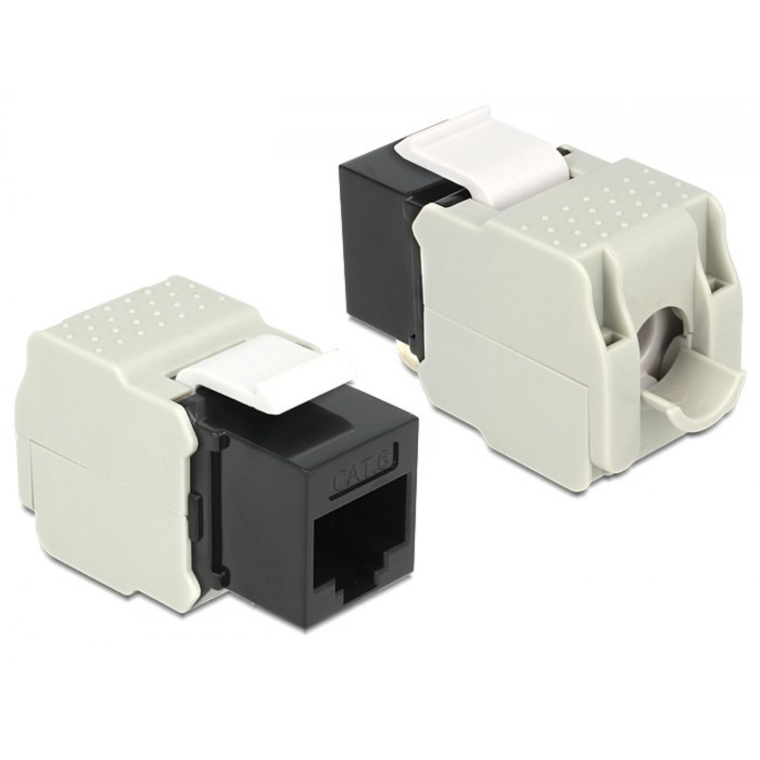 DELOCK Keystone Module RJ45 female, Cat.6 UTP, μαύρο DELOCK Keystone Module RJ45 female, Cat.6 UTP, μαύρο