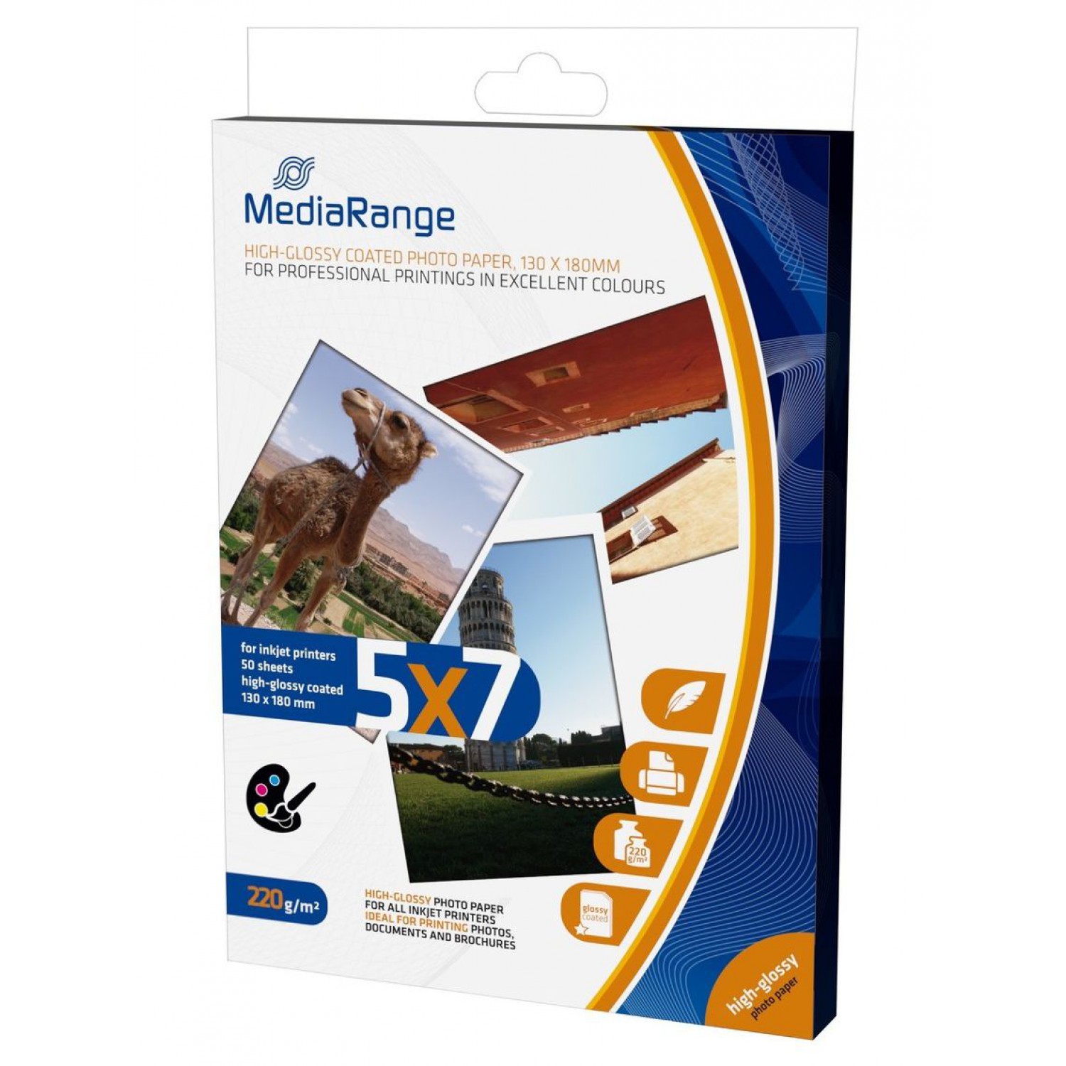 MEDIARANGE 130x180mm PP CARD, GLOSSY, 220g, 50τμχ MEDIARANGE 130x180mm PP CARD, GLOSSY, 220g, 50τμχ