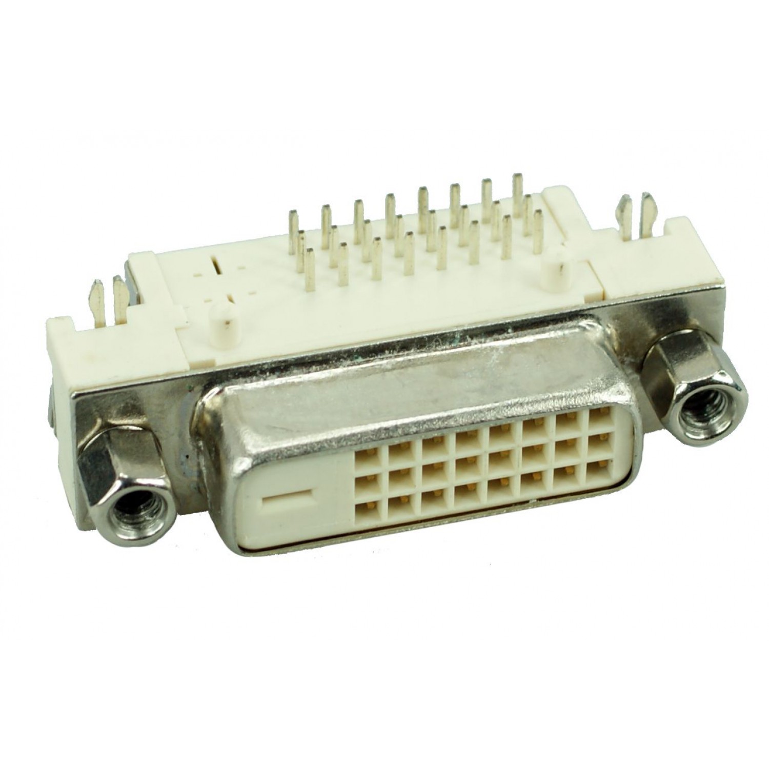 DVI Connector - DVI 24+1, Nickel,  White