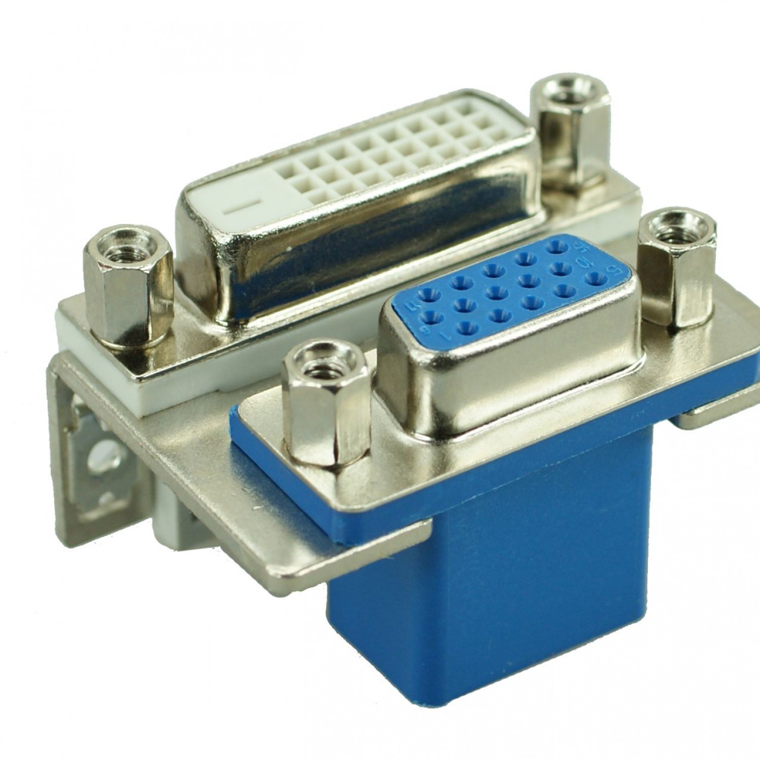 DVI Connector - DVI 24+1, Nickel,  White