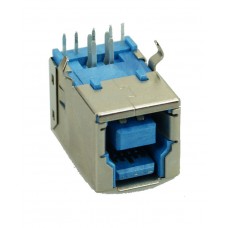 USB 3.0 Connector B TYPE, Solder in, Silver