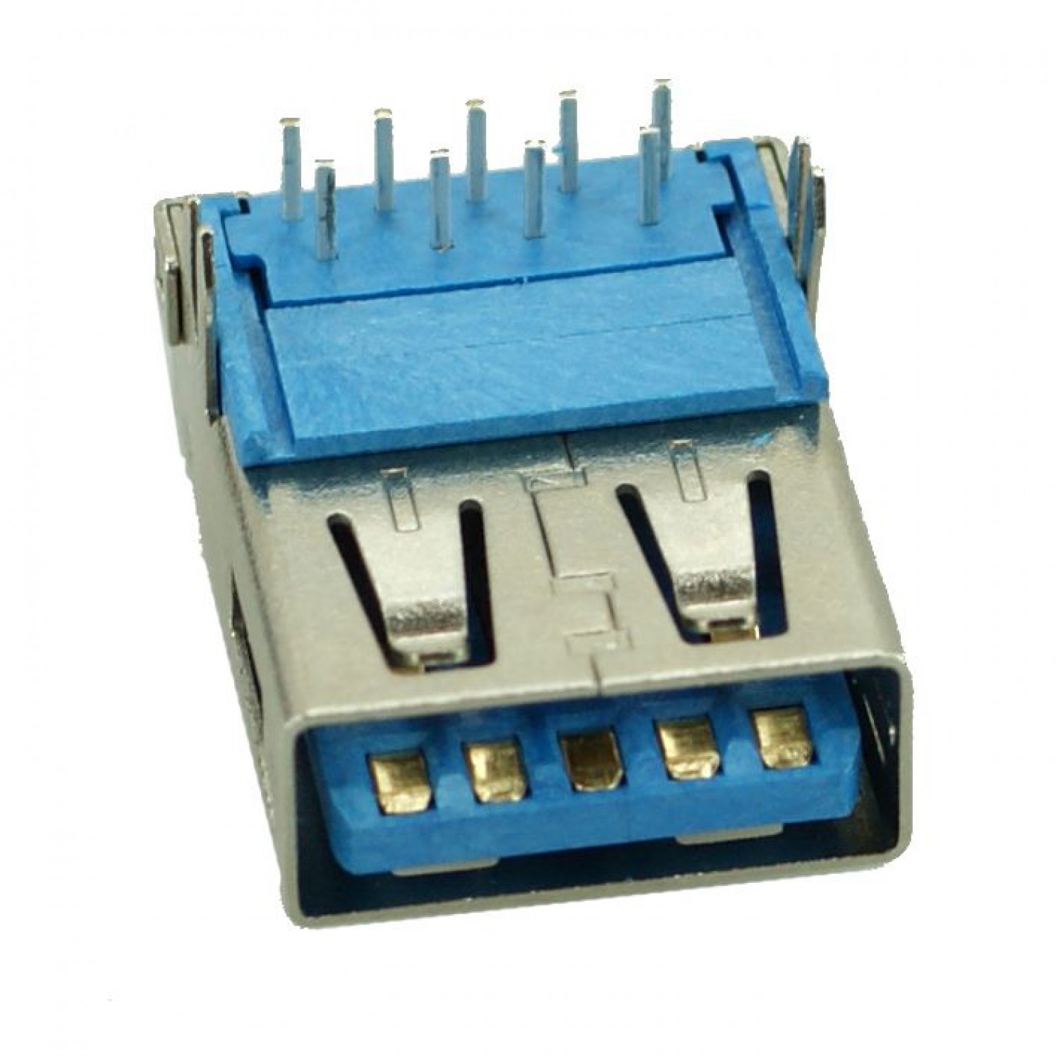 USB 3.0 Connector A TYPE, Solder up, Silver