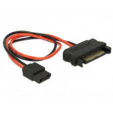 DELOCK καλώδιο SATA 15pin σε SATA 6pin 84874, 20cm
