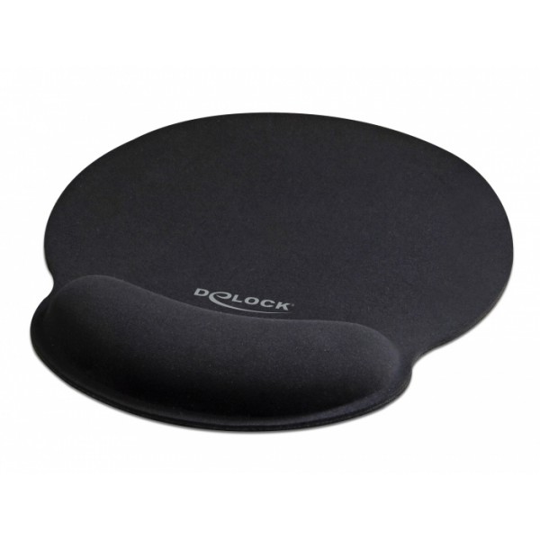 DELOCK Mousepad 12559 με στήριγμα καρπού, 252 x 227mm, μαύρο DELOCK Mousepad 12559 με στήριγμα καρπού, 252 x 227mm, μαύρο