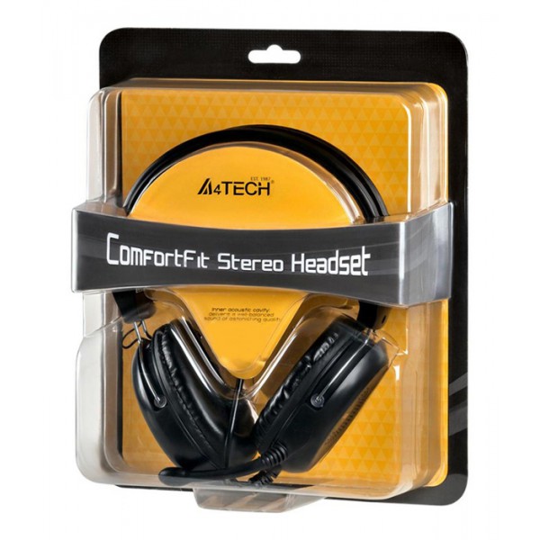 A4TECH Headset HU-35, USB, 40mm ακουστικά, 102 dB, μαύρα A4TECH Headset HU-35, USB, 40mm ακουστικά, 102 dB, μαύρα