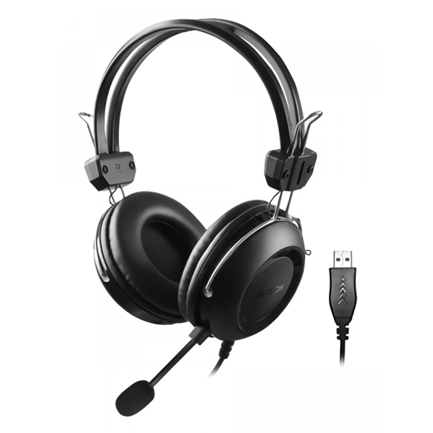 A4TECH Headset HU-35, USB, 40mm ακουστικά, 102 dB, μαύρα A4TECH Headset HU-35, USB, 40mm ακουστικά, 102 dB, μαύρα