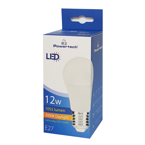 POWERTECH LED Λάμπα E27-006 12W, 3000K, E27, Samsung LED, IC POWERTECH LED Λάμπα E27-006 12W, 3000K, E27, Samsung LED, IC