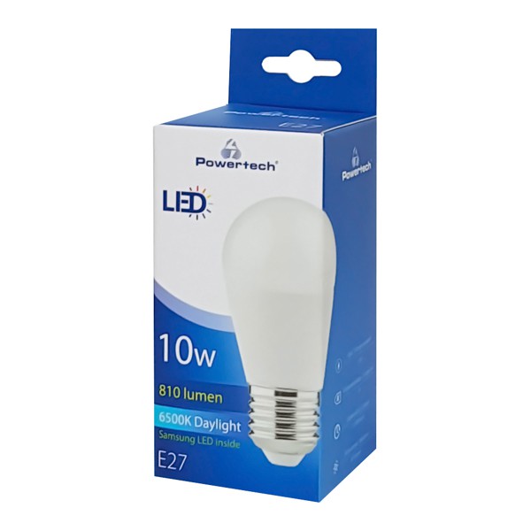 POWERTECH LED Λάμπα Mini Globe E27-009 10W, 6500K, E27, Samsung LED, IC POWERTECH LED Λάμπα Mini Globe E27-009 10W, 6500K, E27, Samsung LED, IC