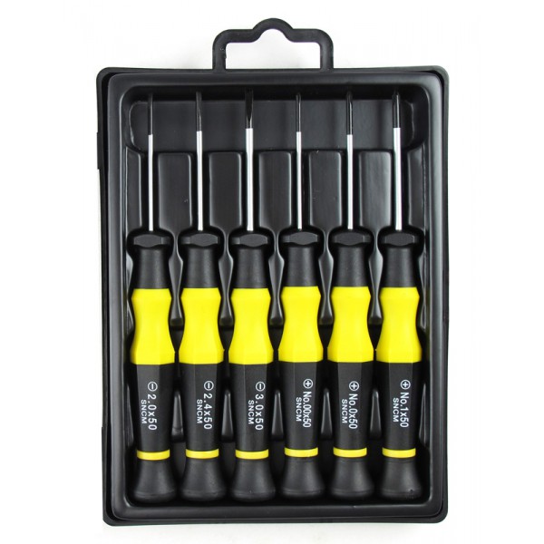 SPROTEK set κατσαβιδιών ακριβείας STD-3660, κασετίνα, 6 τεμάχια SPROTEK set κατσαβιδιών ακριβείας STD-3660, κασετίνα, 6 τεμάχια