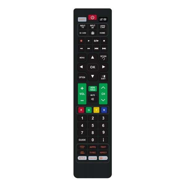 POWERTECH Τηλεχειριστήριο PT-831 για τηλεοράσεις Panasonic POWERTECH Τηλεχειριστήριο PT-831 για τηλεοράσεις Panasonic