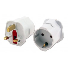 POWERTECH αντάπτορας ρεύματος PT-860 από UK σε German type, 13A, 10τμχ