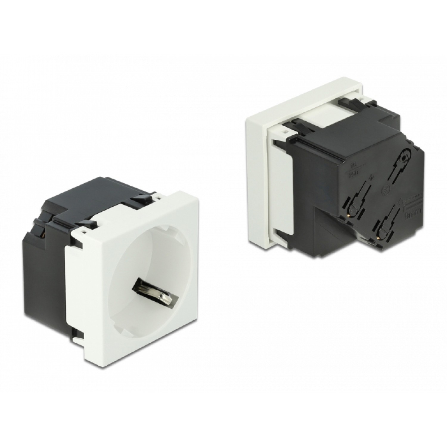 DELOCK module πρίζας ρεύματος Easy 45 81321, 45°, 45x45mm, 10τμχ