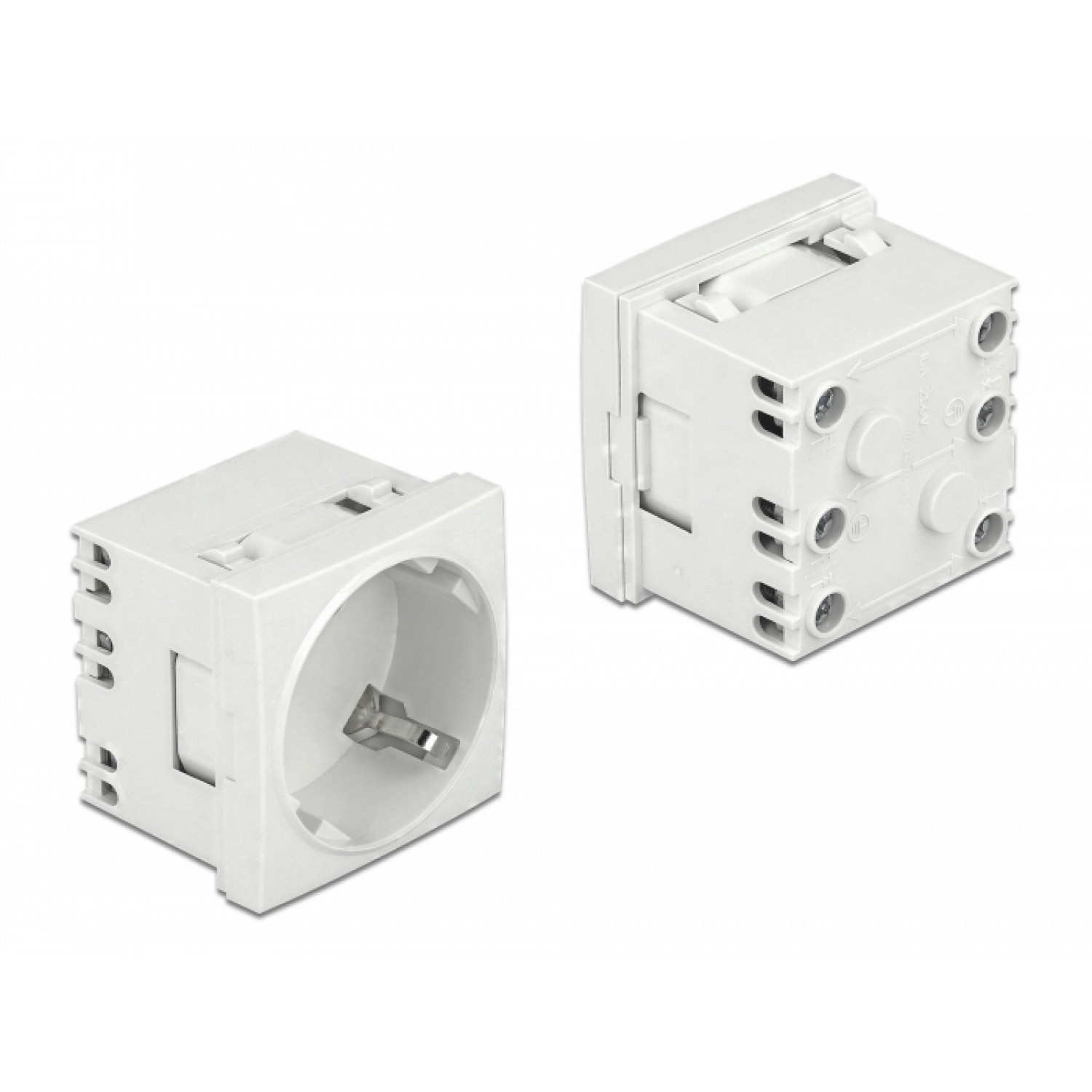 DELOCK module πρίζας ρεύματος Easy 45 81324, 45°, 45x45mm, 10τμχ DELOCK module πρίζας ρεύματος Easy 45 81324, 45°, 45x45mm, 10τμχ