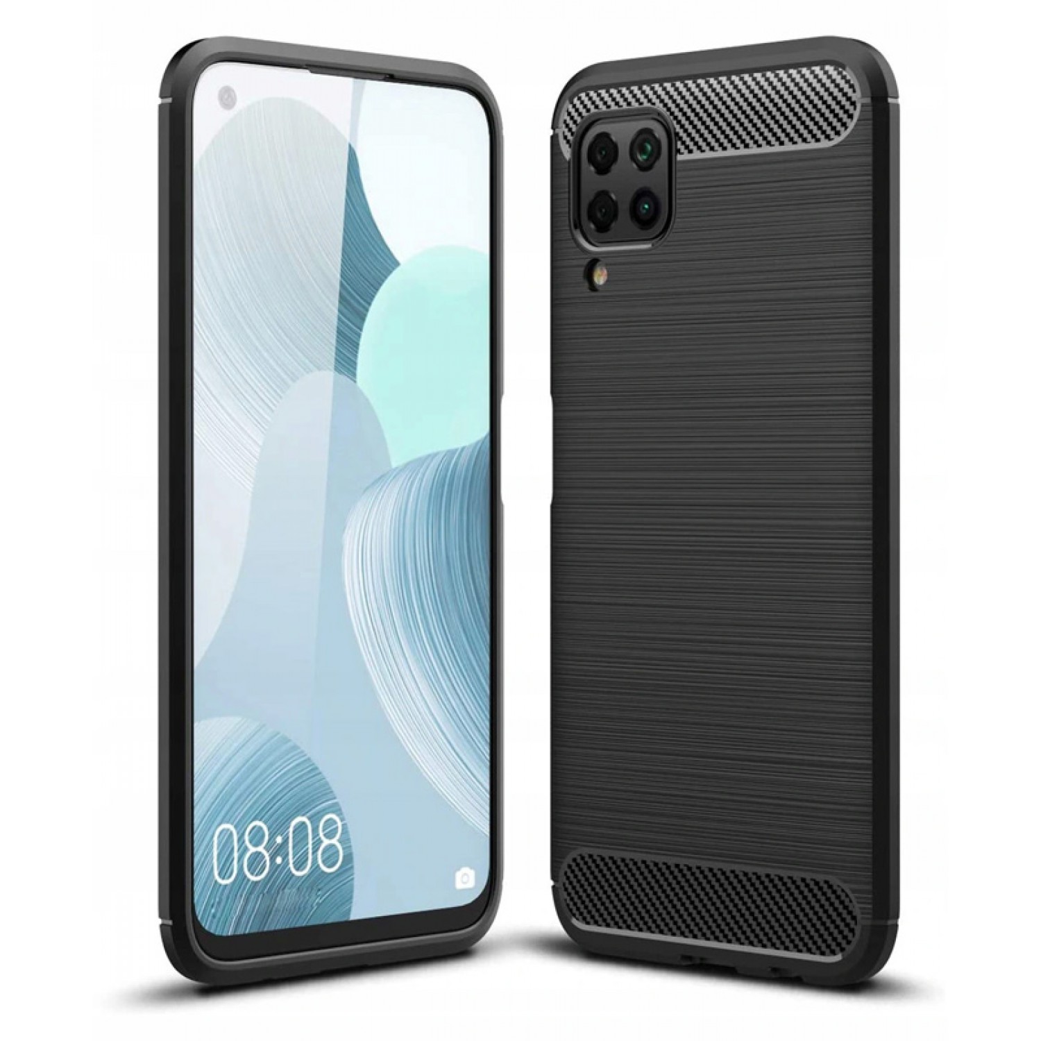 POWERTECH Θήκη Carbon Flex MOB-1493 για Huawei P40 Lite, μαύρη