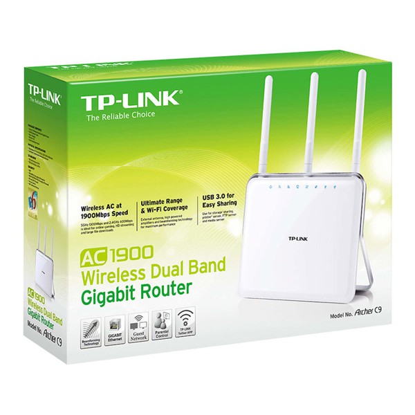 TP-LINK Router Archer C9, Wi-Fi 1900Mbps AC1900, Dual Band, Ver. 1.0 TP-LINK Router Archer C9, Wi-Fi 1900Mbps AC1900, Dual Band, Ver. 1.0