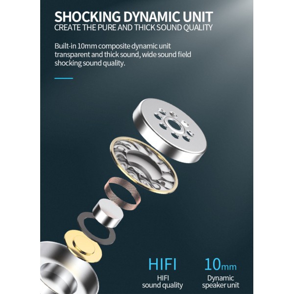 CELEBRAT earphones G13 με μικρόφωνο, 10mm, 3.5mm, 1.2m, μαύρο