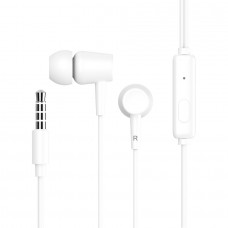 CELEBRAT earphones G13 με μικρόφωνο, 10mm, 3.5mm, 1.2m, λευκό