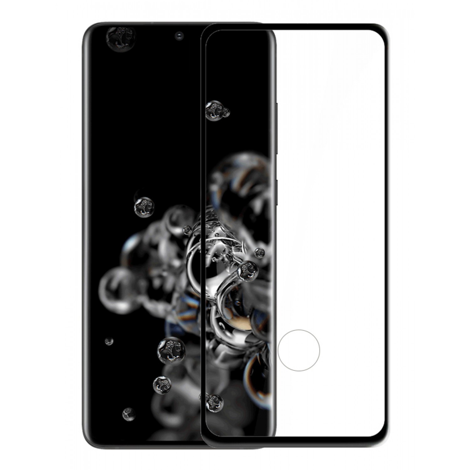 POWERTECH Tempered Glass 5D, Full Glue, Samsung Galaxy S20 Ultra, μαύρο POWERTECH Tempered Glass 5D, Full Glue, Samsung Galaxy S20 Ultra, μαύρο