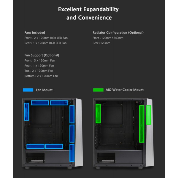 ZALMAN PC case S4 Plus, mid tower, 400x206x458mm, 3x fan, διάφανο πλαϊνό ZALMAN PC case S4 Plus, mid tower, 400x206x458mm, 3x fan, διάφανο πλαϊνό