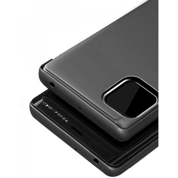 POWERTECH θήκη Clear view MOB-1519, Huawei Y5p, μαύρη