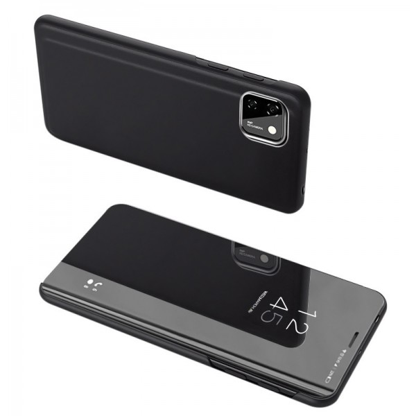 POWERTECH θήκη Clear view MOB-1519, Huawei Y5p, μαύρη
