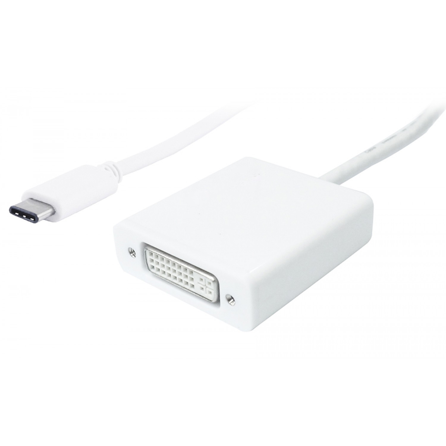 POWERTECH αντάπτορας USB Type-C σε DVI PTH-036, 4K, λευκό POWERTECH αντάπτορας USB Type-C σε DVI PTH-036, 4K, λευκό