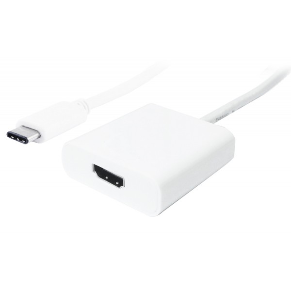 POWERTECH αντάπτορας USB Type-C σε HDMI PTH-037, 4K, λευκό POWERTECH αντάπτορας USB Type-C σε HDMI PTH-037, 4K, λευκό