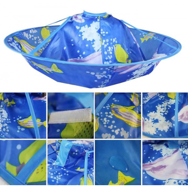 Παιδική μπέρτα κουρέματος TOOL-0037, με μεταλλικό frame, μπλε