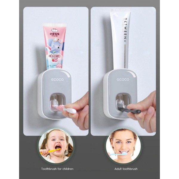 ECOCO διανεμητής οδοντόκρεμας E1922, λευκό-γκρι ECOCO διανεμητής οδοντόκρεμας E1922, λευκό-γκρι