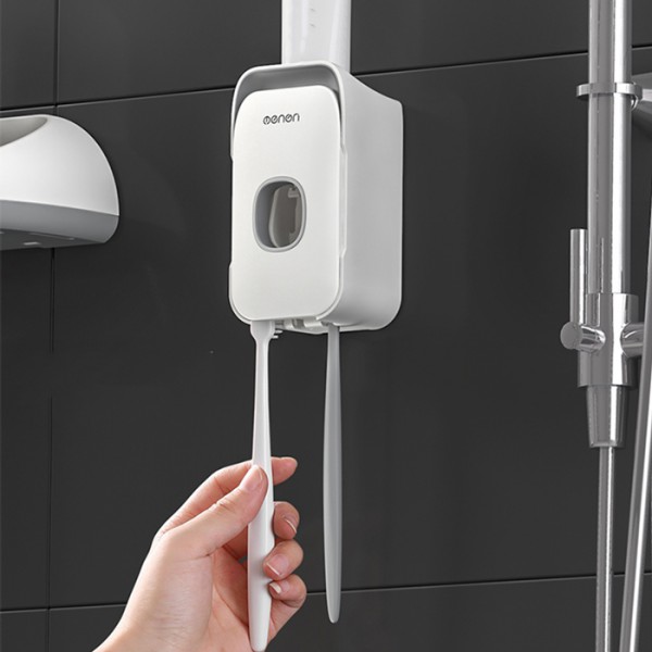 OENEN διανεμητής οδοντόκρεμας με βάση οδοντόβουρτσας CLN-0017, λευκός