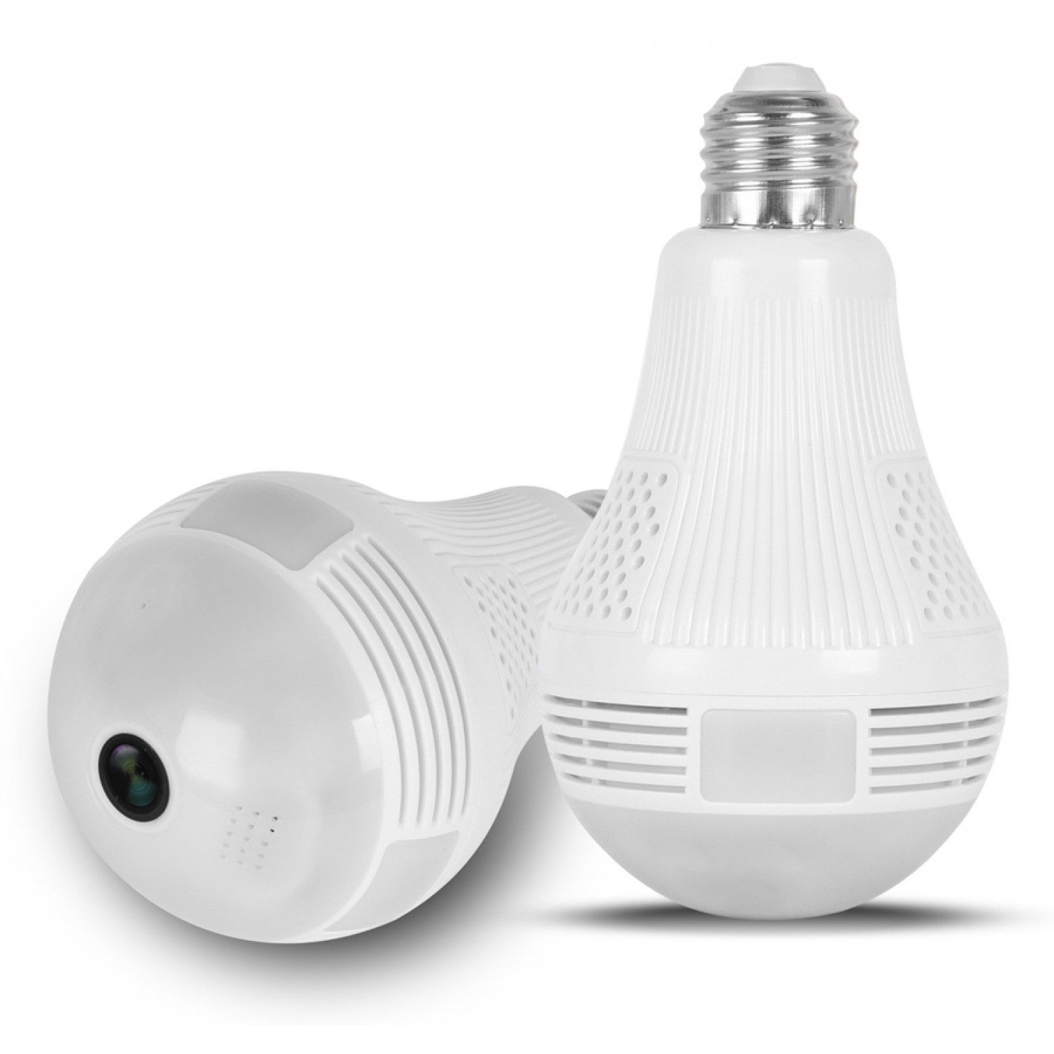 Λάμπα με ενσωματωμένη κάμερα SPY-012, HD 960p, Wi-Fi, 360°, λευκή