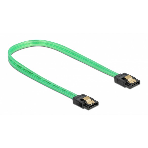 DELOCK Καλώδιο SATA III 7pin 82069 με UV επίστρωση, 6 Gb/s 0.5m, πράσινο DELOCK Καλώδιο SATA III 7pin 82069 με UV επίστρωση, 6 Gb/s 0.5m, πράσινο