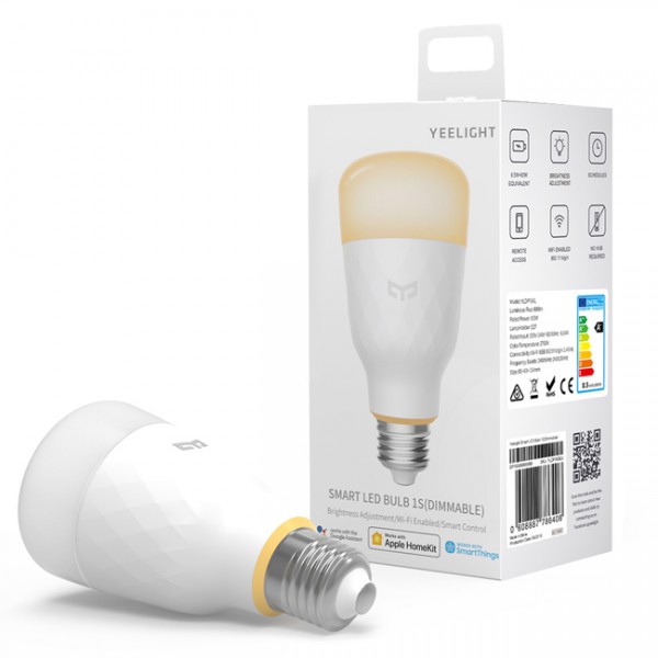 YEELIGHT Smart λάμπα LED YLDP15YL, Wi-Fi, 8.5W, E27, 800lm, 2700K YEELIGHT Smart λάμπα LED YLDP15YL, Wi-Fi, 8.5W, E27, 800lm, 2700K