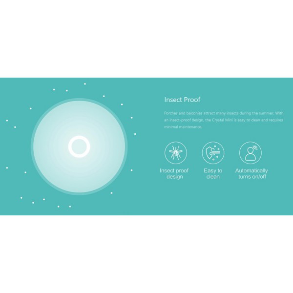 YEELIGHT smart φωτιστικό τοίχου LED YLXD09YL, 10W, 670lm, 5700K