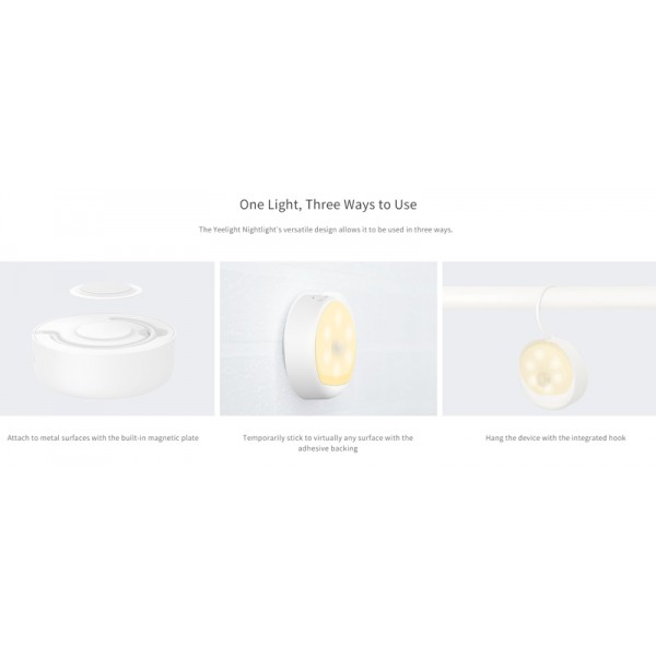 YEELIGHT φορητό φωτιστικό LED YLYD01YL, 0.25W, 7lm, 2700K-6500K YEELIGHT φορητό φωτιστικό LED YLYD01YL, 0.25W, 7lm, 2700K-6500K