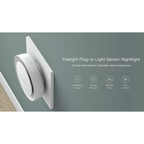 YEELIGHT LED φωτιστικό πρίζας με σένσορα YLYD11YL, 2500K, 0.5W