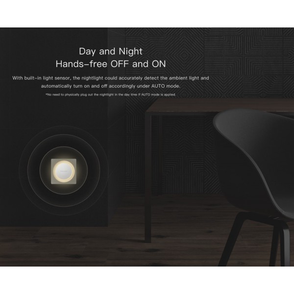 YEELIGHT LED φωτιστικό πρίζας με σένσορα YLYD11YL, 2500K, 0.5W