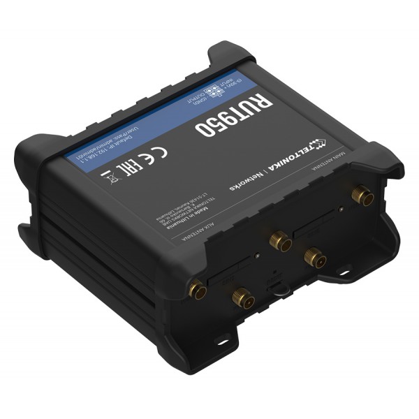 TELTONIKA industrial cellular router RUT950, 4G LTE Cat 4, Wi-Fi