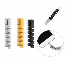 POWERTECH προστατευτικό καλωδίου TIES-015, 3 χρώματα, 10τμχ