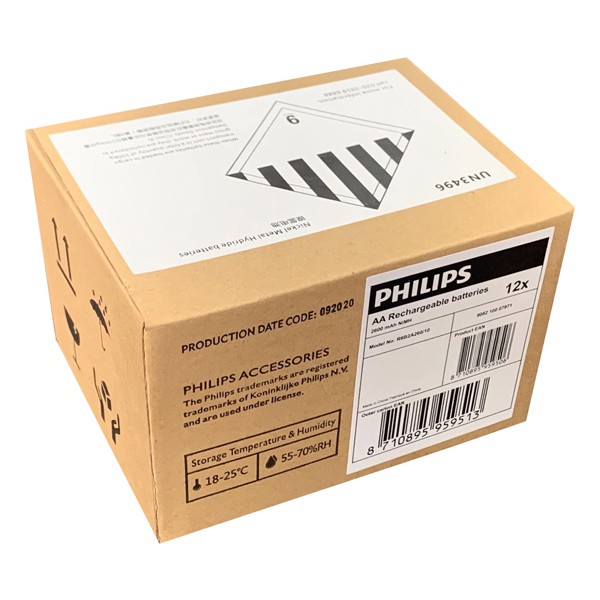 PHILIPS επαναφορτιζόμενη μπαταρία R6B2A260 2600mAh, AA HR6 Mignon, 2τμχ PHILIPS επαναφορτιζόμενη μπαταρία R6B2A260 2600mAh, AA HR6 Mignon, 2τμχ