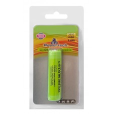 POWERTECH επαναφορτιζόμενη μπαταρία τύπου 18650 PT-863, 2600mAh