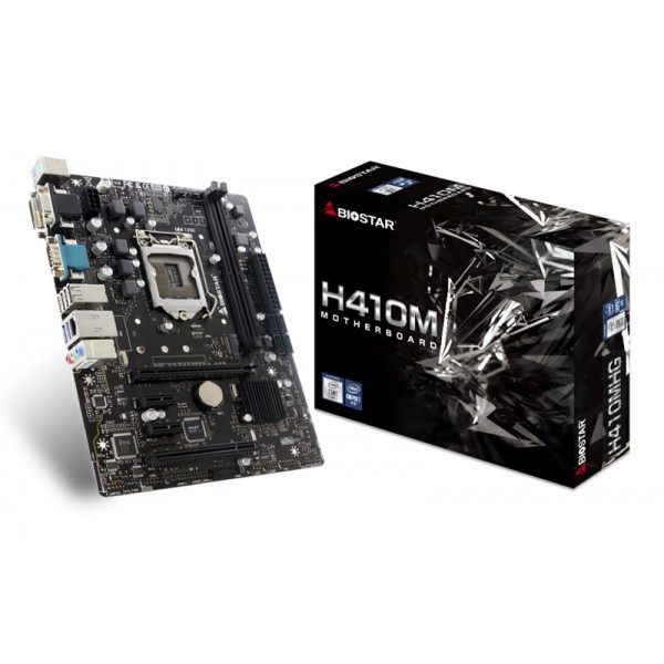 BIOSTAR Μητρική H410MHG, 2x DDR4, s1200, USB 3.2, uATX, Ver. 6.0 BIOSTAR Μητρική H410MHG, 2x DDR4, s1200, USB 3.2, uATX, Ver. 6.0