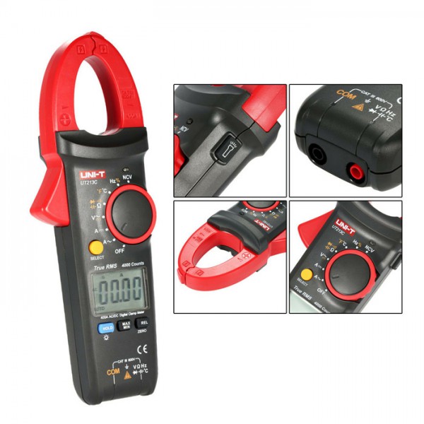 UNI-T πολύμετρο & αμπεροτσιμπίδα UT213C, 400A AC/DC, NCV, True RMS UNI-T πολύμετρο & αμπεροτσιμπίδα UT213C, 400A AC/DC, NCV, True RMS