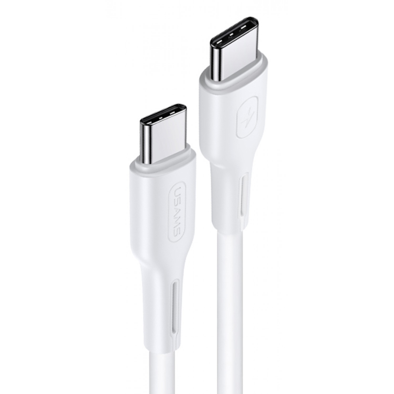 USAMS καλώδιο USB Type-C U43, 5A 100W, PD, 1.2m, λευκό USAMS καλώδιο USB Type-C U43, 5A 100W, PD, 1.2m, λευκό