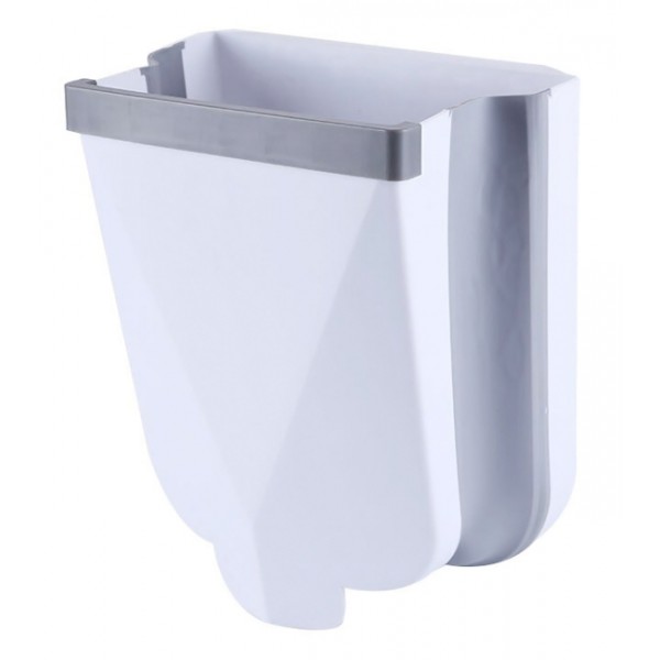Κάδος απορριμμάτων HL-0005, πτυσσόμενος, 10lt, λευκός