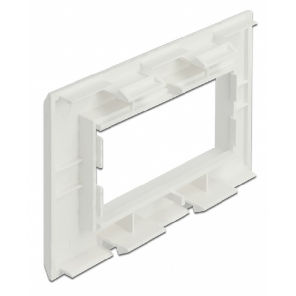 DELOCK module βάση πρίζας Easy 45 81316, 130 x 80 mm, λευκό DELOCK module βάση πρίζας Easy 45 81316, 130 x 80 mm, λευκό