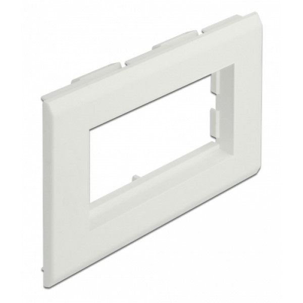 DELOCK module βάση πρίζας Easy 45 81316, 130 x 80 mm, λευκό DELOCK module βάση πρίζας Easy 45 81316, 130 x 80 mm, λευκό