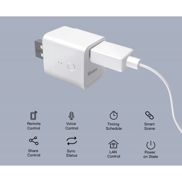 SONOFF Smart USB adapter Micro, 5V, Wireless SONOFF Smart USB adapter Micro, 5V, Wireless